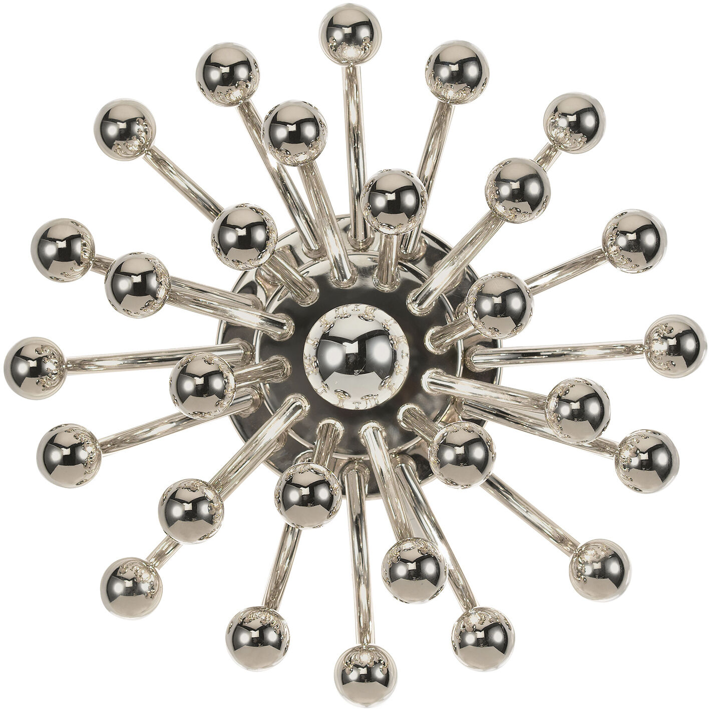 Anemone 1 Light 15 inch Polished Nickel Flushmount Ceiling Light