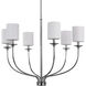 Bonita 6 Light 30.5 inch Polished Chrome Foyer Chandelier Ceiling Light, Design Series