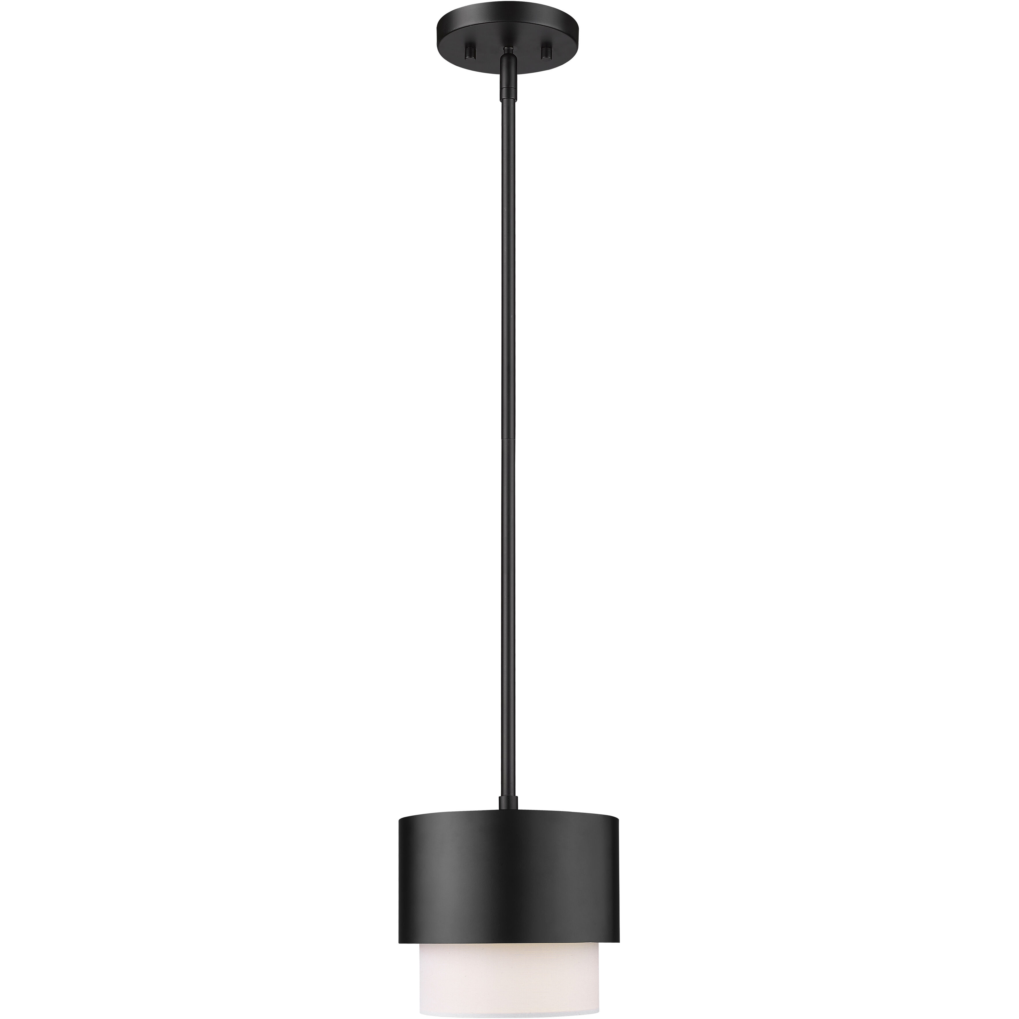 Counterpoint 1 Light 7.25 inch Matte Black Pendant Ceiling Light