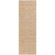 Ingrid 96 X 30 inch Brown and Neutral Runner, Wool, Silk, and Viscose