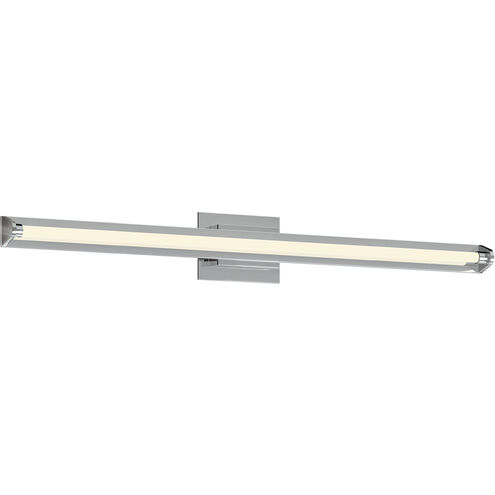 Plymouth LED 37.5 inch Chrome Bath Vanity Light Wall Light