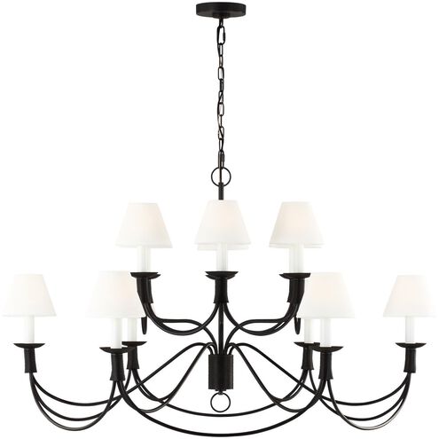 Sullivan 12 Light 41.88 inch Aged Iron Chandelier Ceiling Light