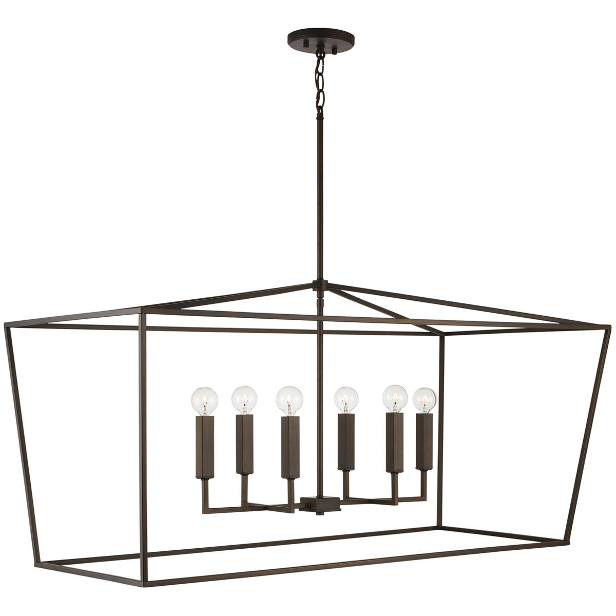 Thea 6 Light 42 inch Oil Rubbed Bronze Island Ceiling Light