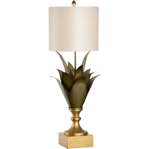 Chelsea House 44 inch 100.00 watt Green Bronzed/Gold Leaf Table Lamp Portable Light