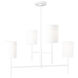 Barbara Barry Key 4 Light 32 inch Matte White Chandelier Ceiling Light