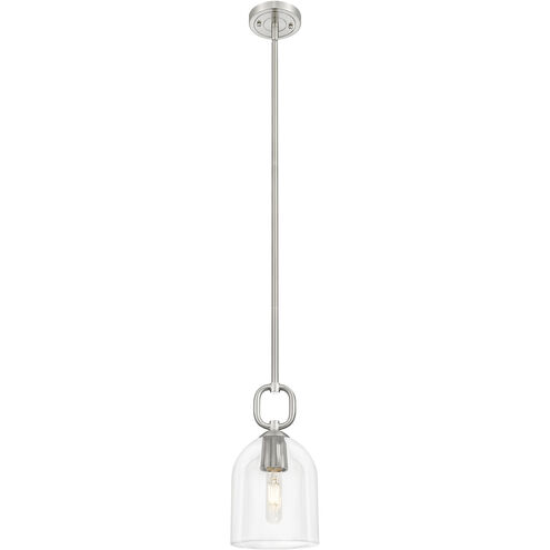 Downtown Urban Hudson 1 Light 6 inch Satin Nickel Mini Pendant Ceiling Light
