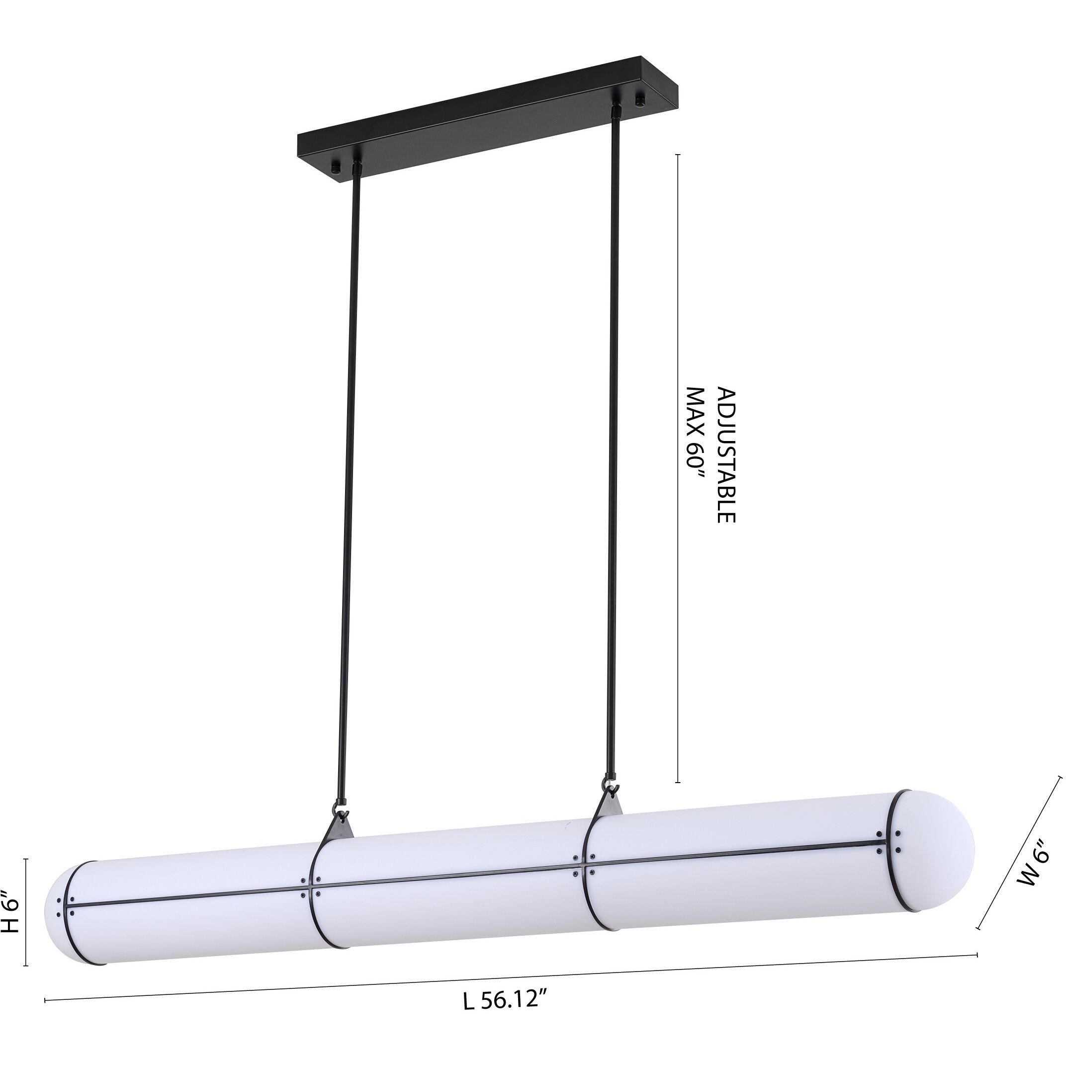 Canada Pendant Ceiling Light in Black