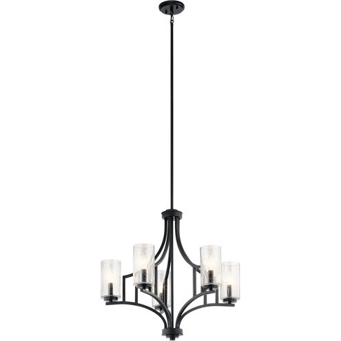 Vara 5 Light 25 inch Distressed Black Chandelier 1 Tier Medium Ceiling Light, Medium