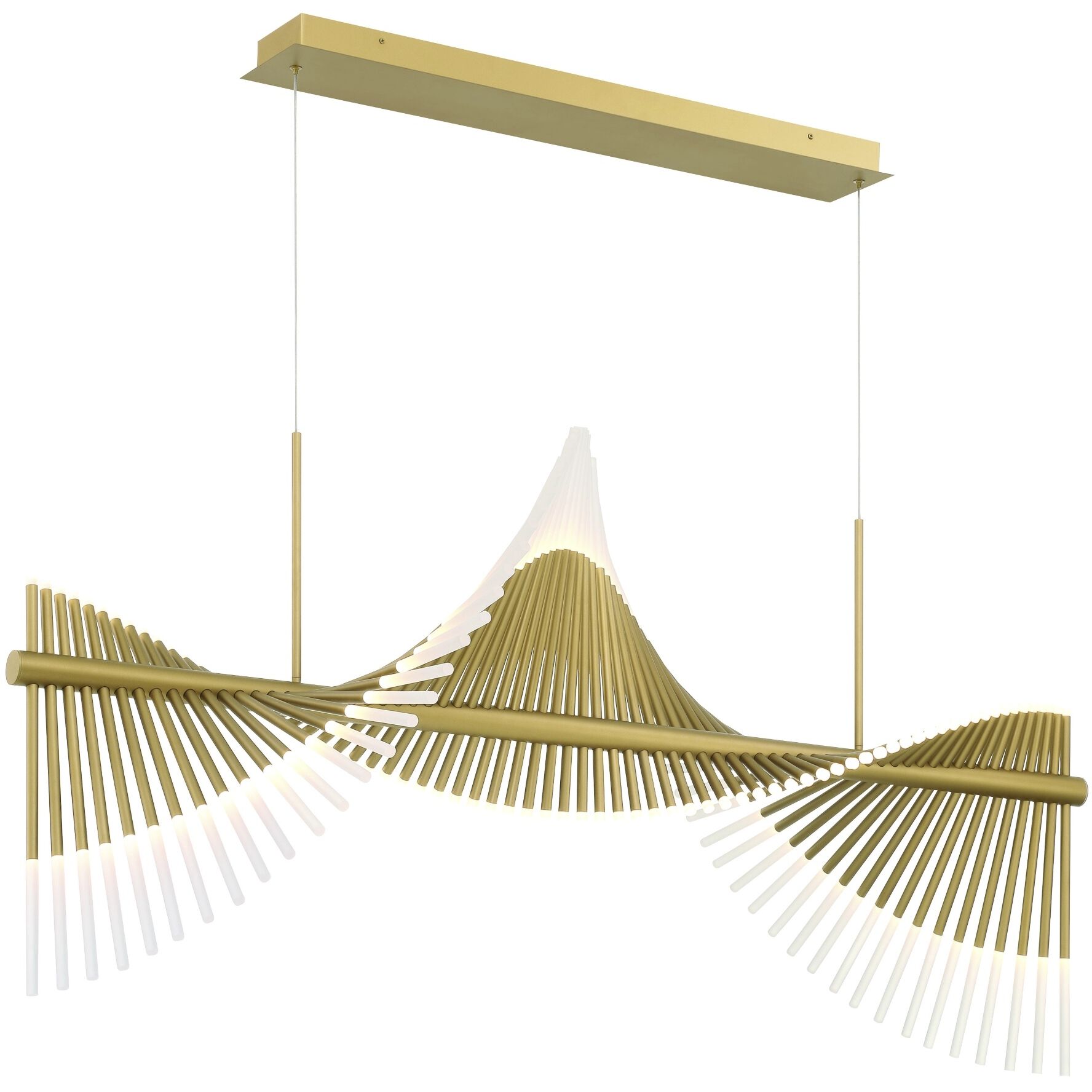 Voltik 72 Light 29 inch Gold Chandelier Ceiling Light