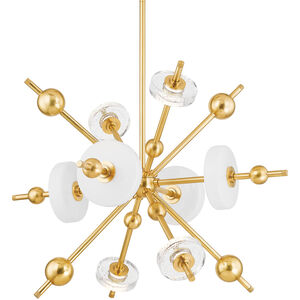 Maynard LED 32 inch Aged Brass Chandelier Ceiling Light