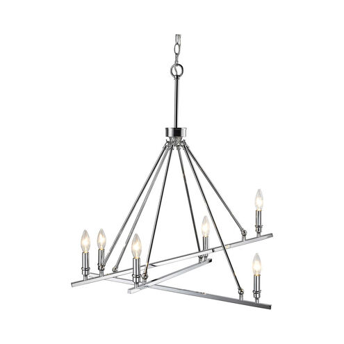 Garvin 6 Light 27 inch Chrome Chandelier Ceiling Light