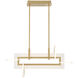 Inizio LED 5.5 inch Gold Chandelier Ceiling Light