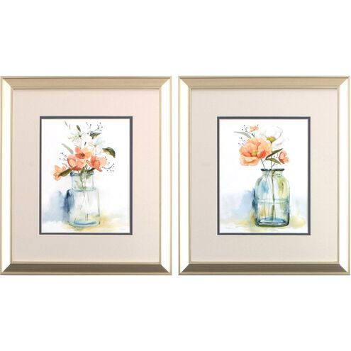 Florals Collection Orange Framed Art