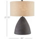 Zea 27.75 inch 150 watt Antique Black Table Lamp Portable Light