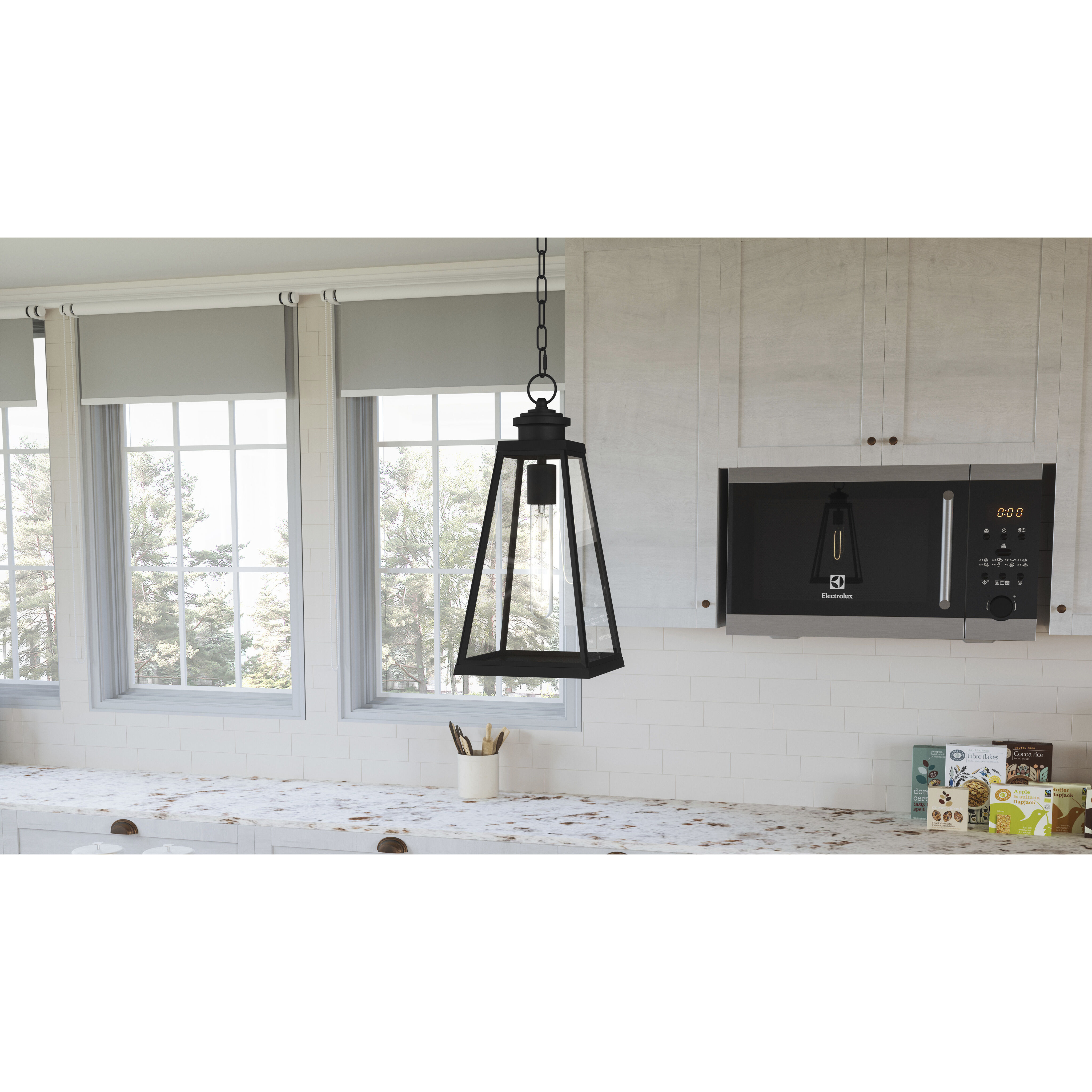 Paxton 1 Light 7 inch Matte Black Mini Pendant Ceiling Light, Small