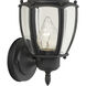 Park Avenue 1 Light 12 inch Black Outdoor Wall Sconce