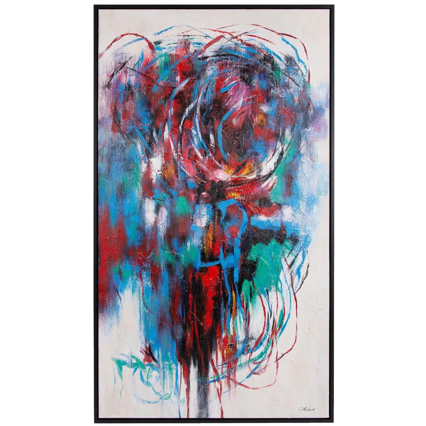 Festival In The Park 73.75 X 41.75 inch Hand Painted Canvas