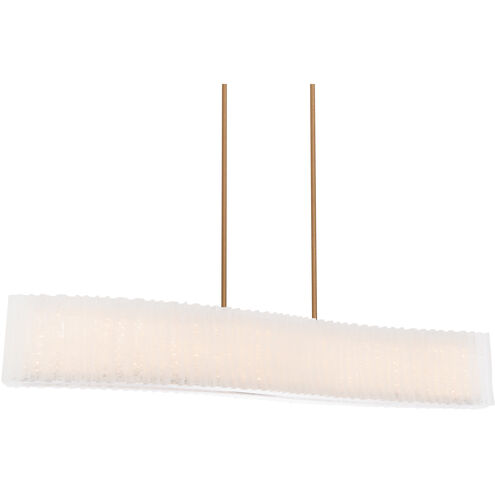 Rhiannon Linear Chandelier Ceiling Light in 48in., Aged Brass