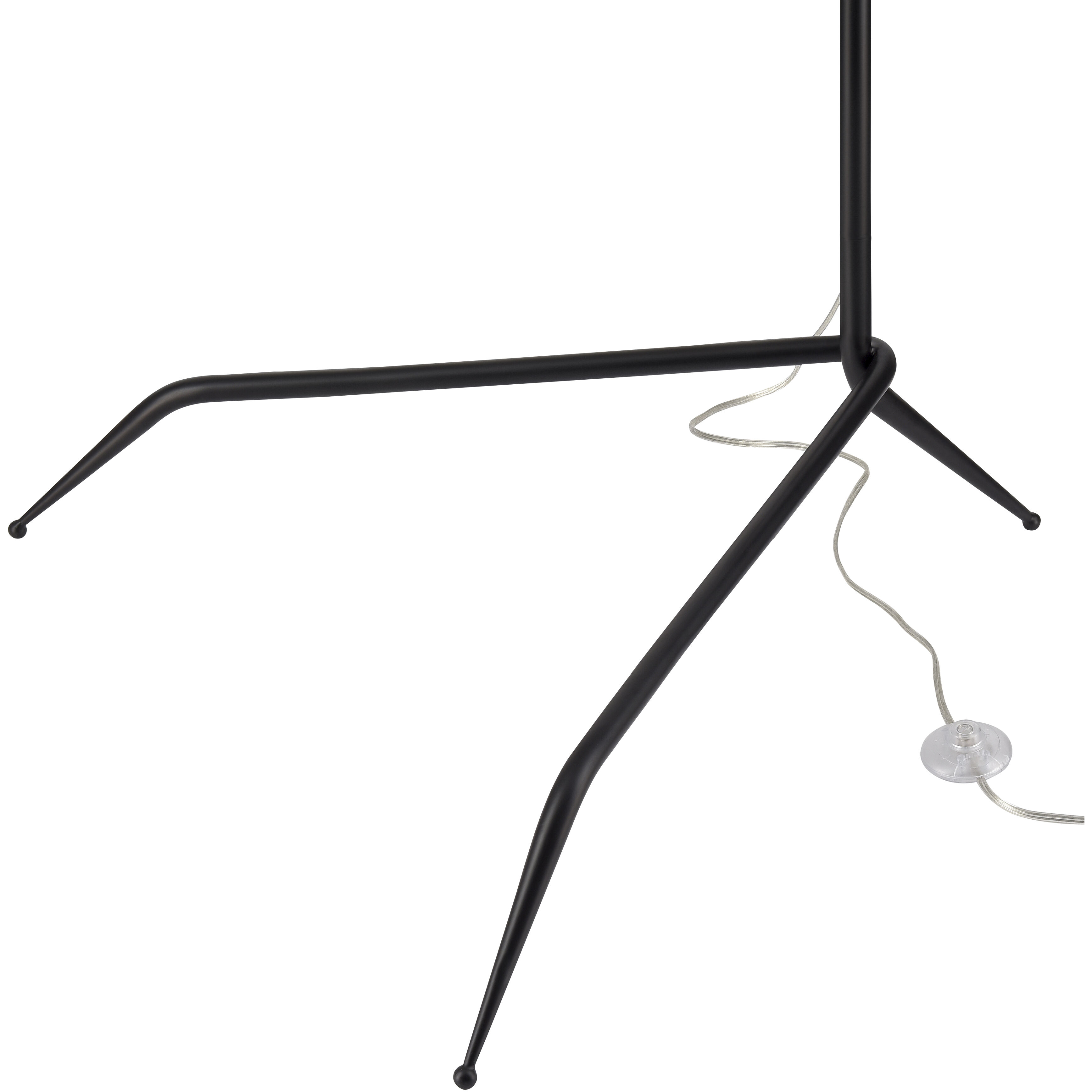 Risley 81.5 inch 40 watt Matte Black with Aged Brass Floor Lamp Portable Light