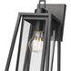 Denzell 1 Light 13.5 inch Powder Coated Black Outdoor Wall Sconce