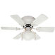 Madison 30 inch Brushed Pewter with White/Bleached Oak Blades Indoor Fan