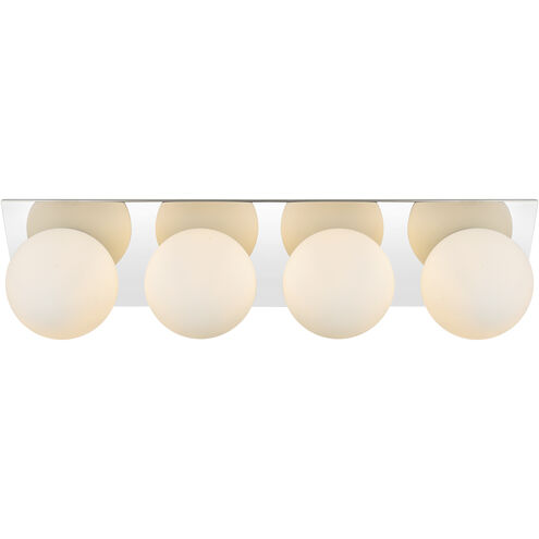 Jillian 4 Light 29 inch Chrome Bath Sconce Wall Light