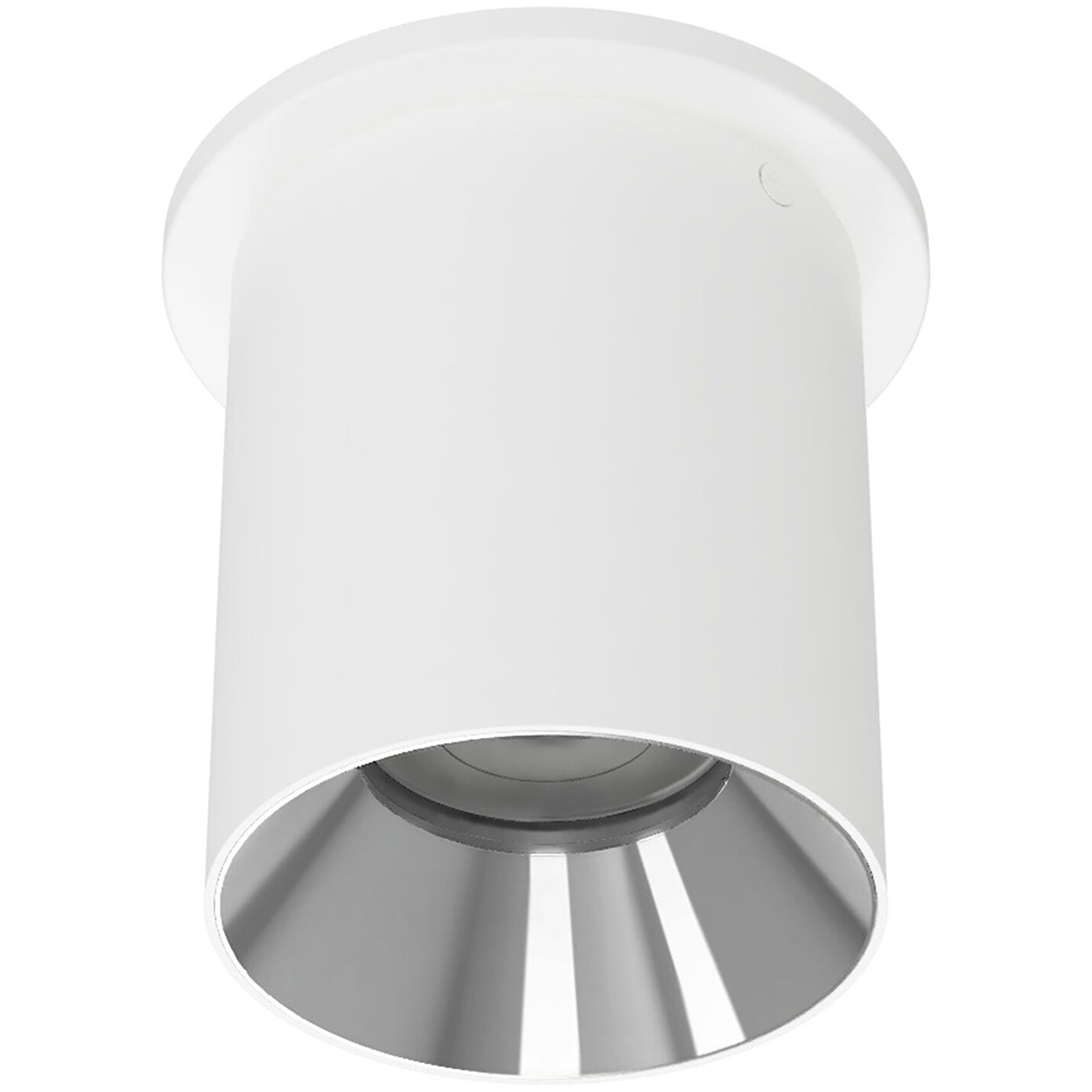 Zoron LED 3.63 inch White and Chrome Outdoor Ceiling Lighting in White/Chrome