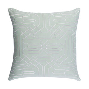 Ridgewood 18 X 18 inch Mint and White Pillow