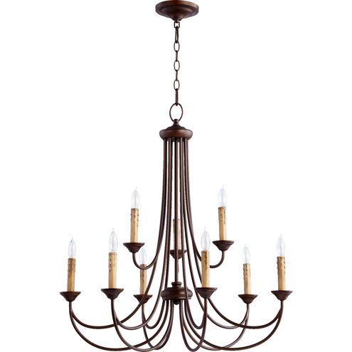 Brooks 9 Light 29 inch Oiled Bronze Chandelier Ceiling Light