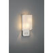D&eacute;cor 2 Light 6 inch Brushed Steel ADA Wall Sconce Wall Light