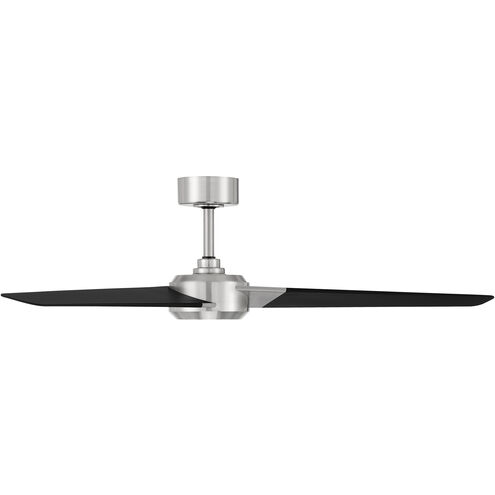 Ultra 54 inch Brushed Nickel Matte Black Ceiling Fan