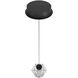 Beluga LED 6 inch Black Pendant Ceiling Light