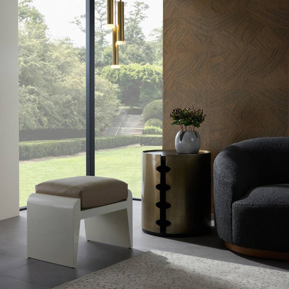 Alanna 19.5 inch Sand Ottoman