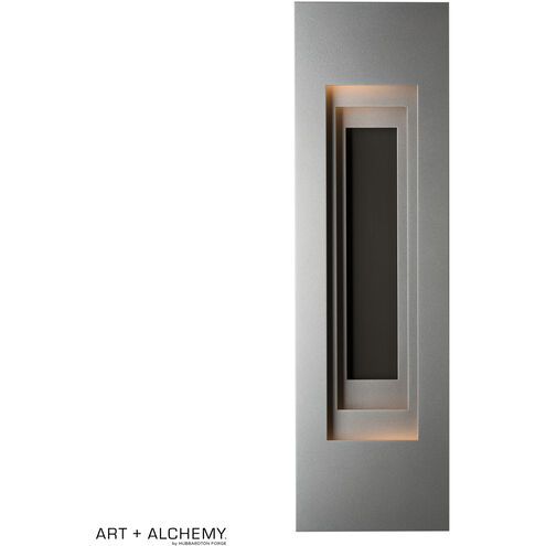 Art + Alchemy Procession 2 Light 27.5 inch White and Coastal Black Outdoor Sconce in Coastal White and Coastal Black, Small