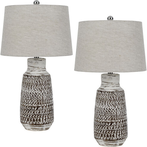 Scottsboro 27 inch 150.00 watt Terra Cotta Lamp Set Portable Light