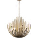 Florenza 12 Light 32 inch Legacy Brass and Dark Matte Black Chandelier Ceiling Light