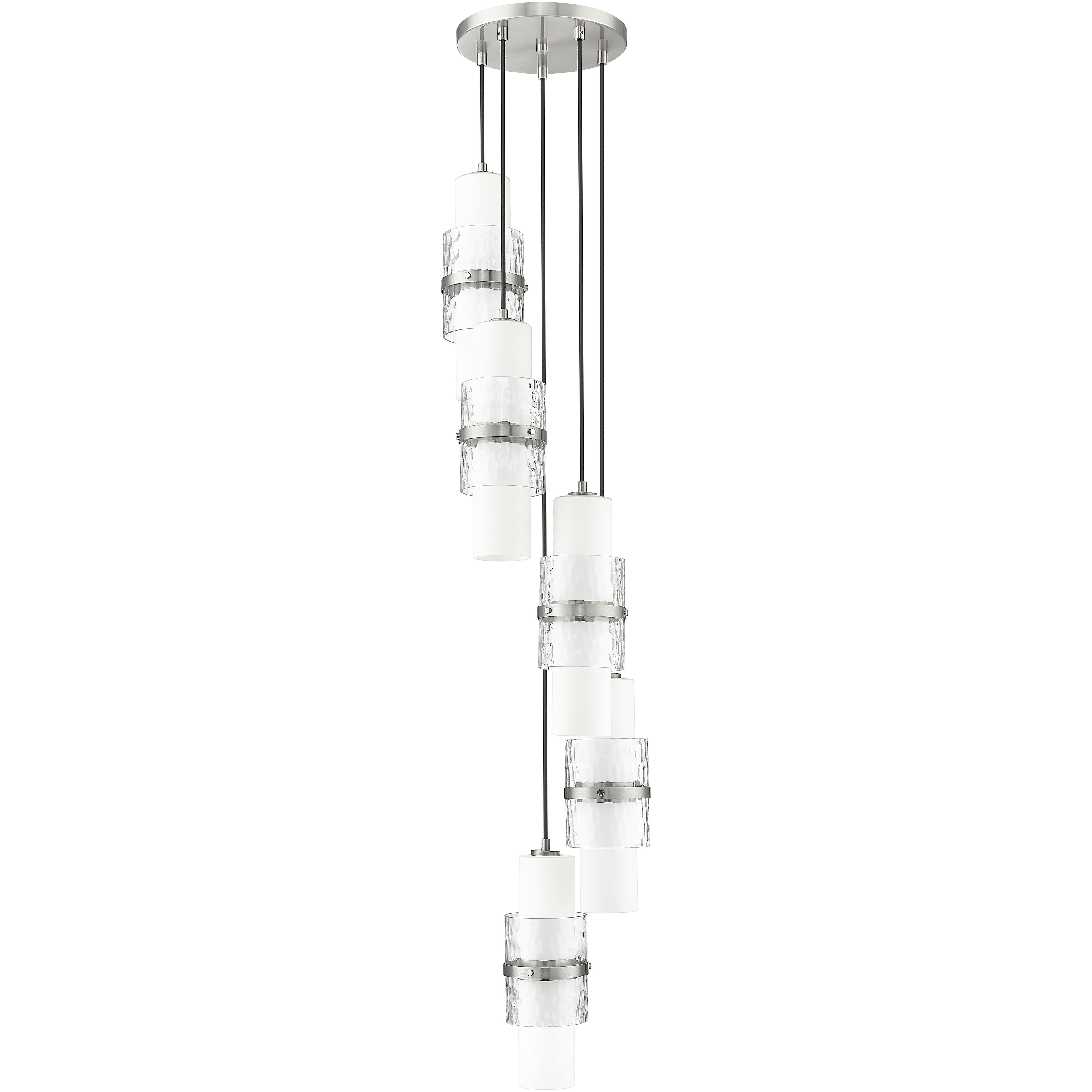 Cayden 5 Light 12 inch Brushed Nickel Chandelier Ceiling Light