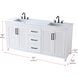 Alina 72 X 34 inch White Bathroom Vanity Cabinet
