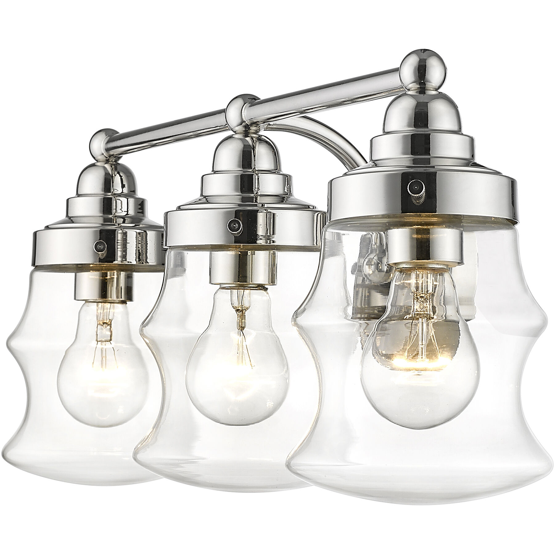 Keal 3 Light 22 inch Polished Nickel Vanity Light Wall Light