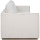 Lorien Dark Walnut and Cream Boucle and Oatmeal Sofa