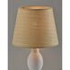 Everest 25.5 inch 100.00 watt White Ceramic Table Lamp Portable Light, Simplee Adesso