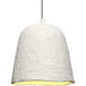 Tablet 1 Light 10 inch Off White Pendant Ceiling Light