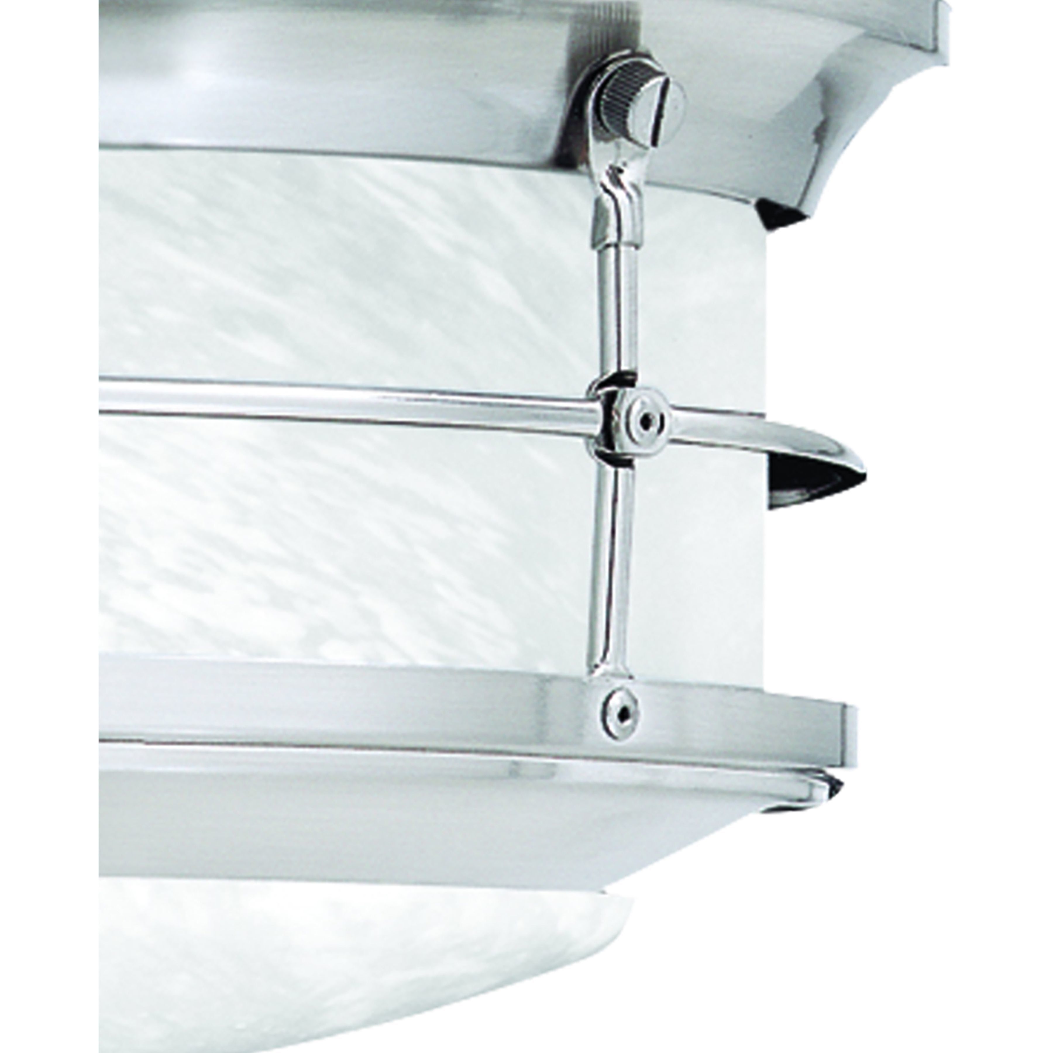 Verglas 2 Light 11.25 inch Brushed Nickel Outdoor Flush Mount