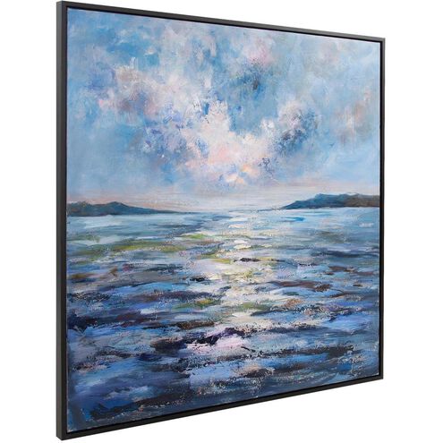Tranquil Sunset 51.75 X 51.75 inch Hand Painted Canvas