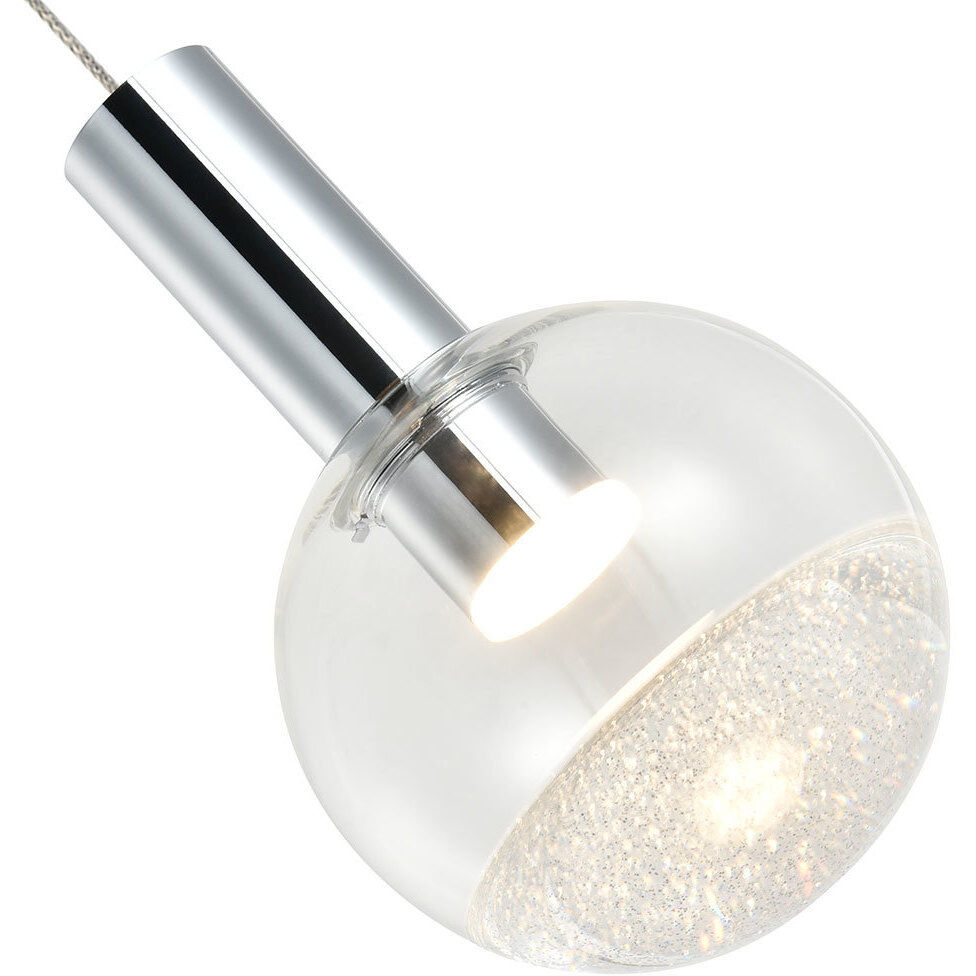 Artisan Collection/SIENNA Series 4.75 inch Polished Chrome Pendant Ceiling Light