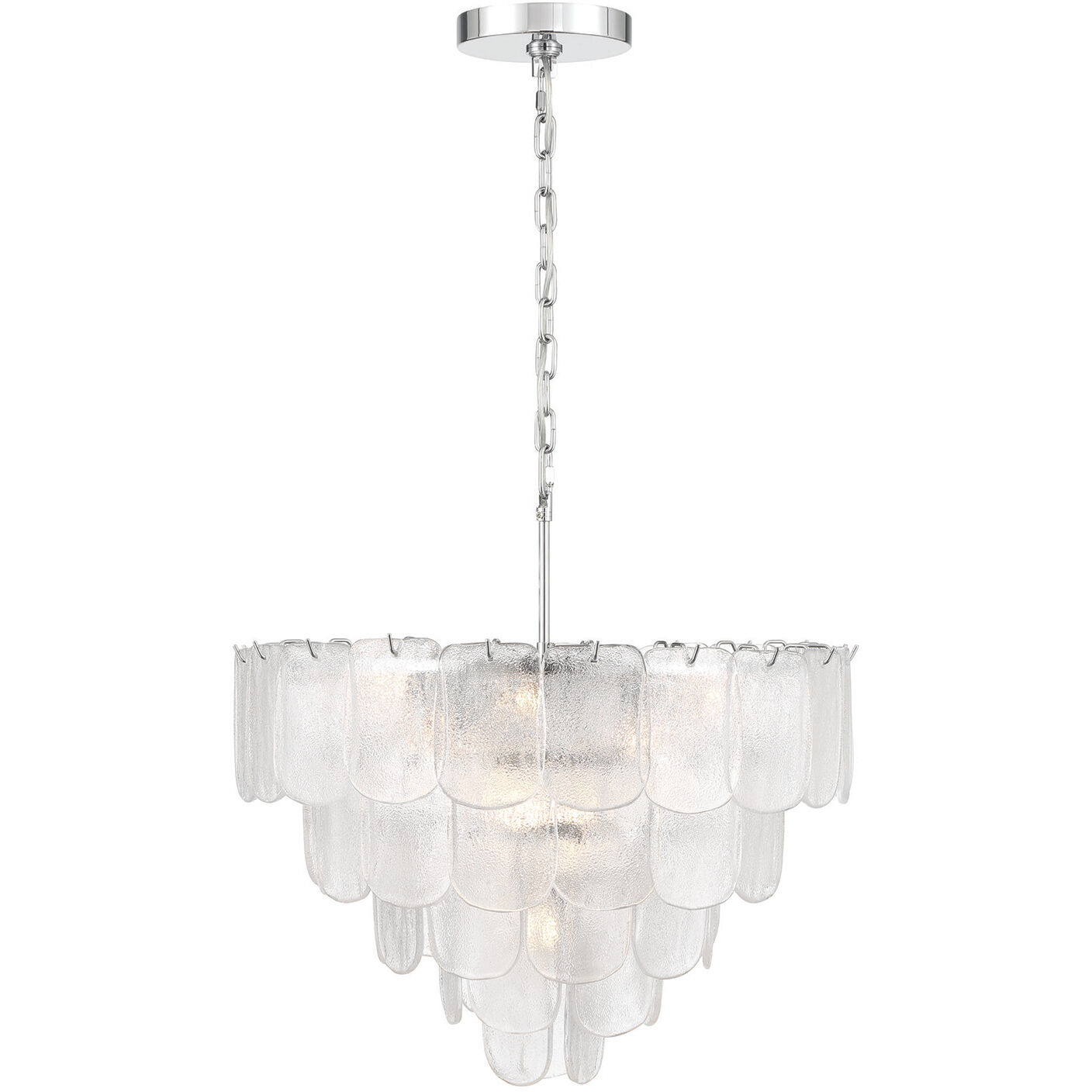 Bianca 12 Light 24.8 inch Polished Nickel Chandelier Ceiling Light in Crystalline