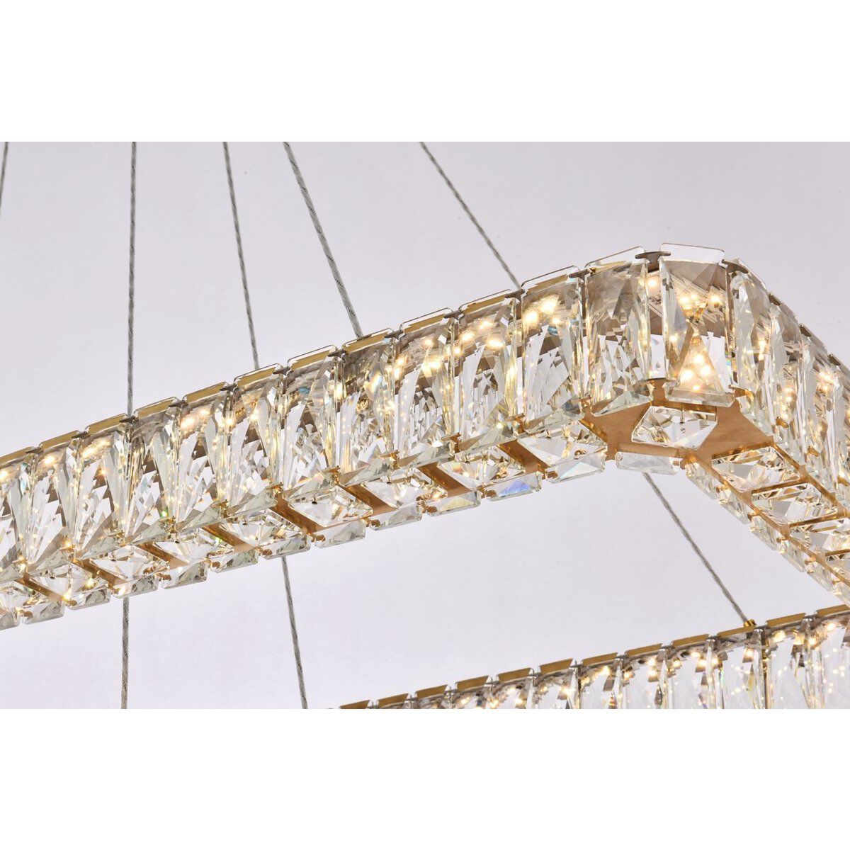 Monroe 2 Light 42 inch Gold Pendant Ceiling Light