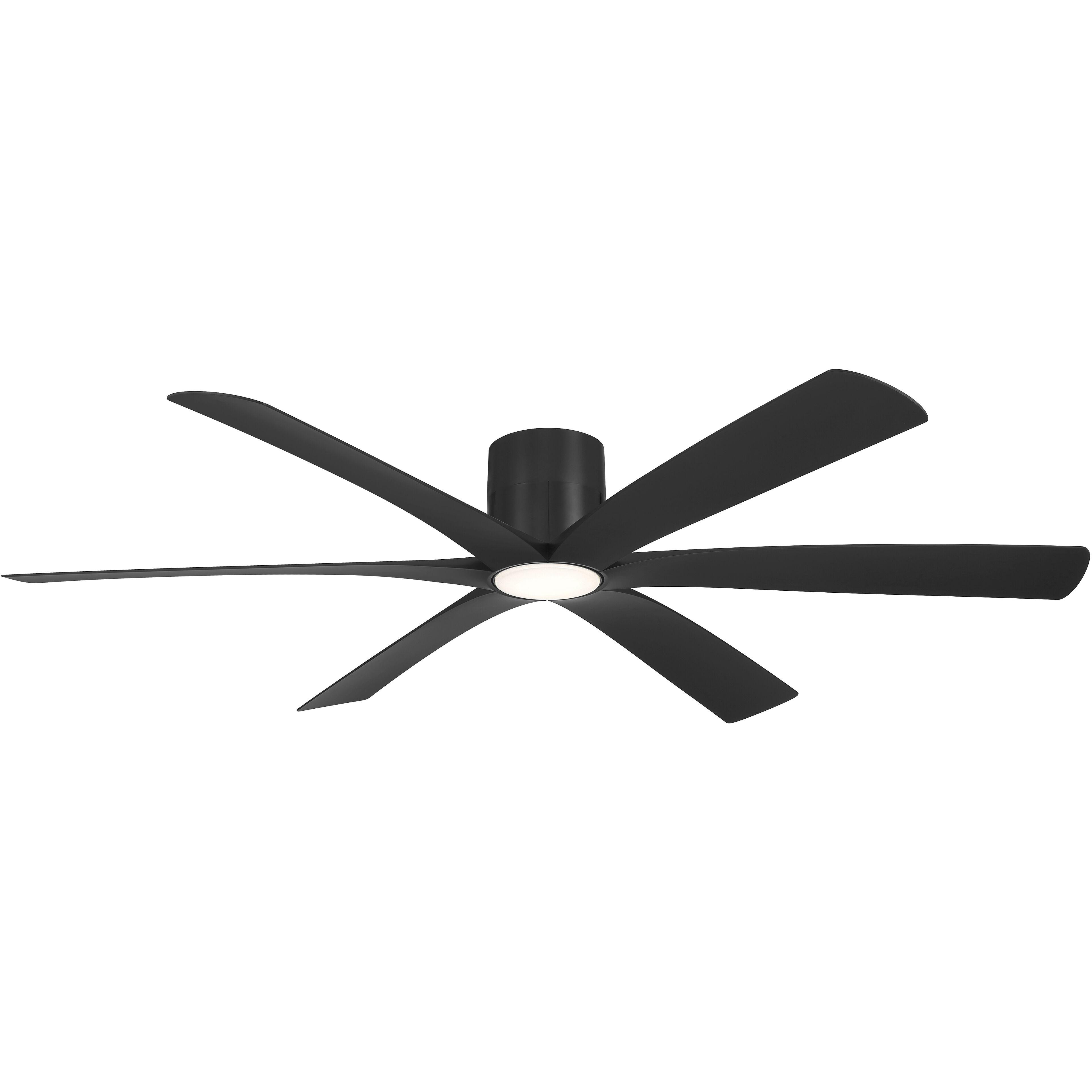 Brisano 65 inch Coal Smart Flush Mount Ceiling Fan