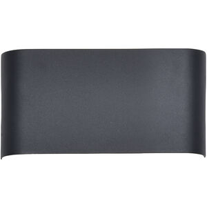 Plateau LED 6 inch Graphite Outdoor Wall Sconce