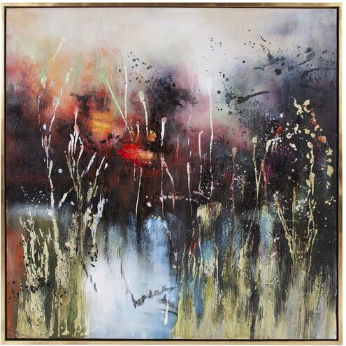 Fall Begins At The Farm 49.75 X 49.75 inch Hand Painted Original Art